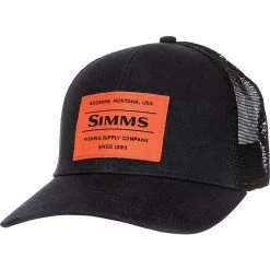 Simms Apparel Original Patch Trucker - Black