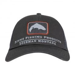 Simms Apparel Trout Icon Trucker - Carbon