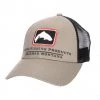 Simms Apparel Trout Icon Trucker - Tan