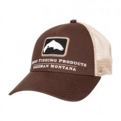 Simms Apparel Trout Icon Trucker - Mahogany