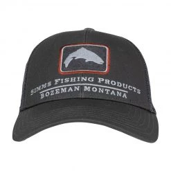 Simms Small Fit Trout Icon Trucker - Carbon Apparel