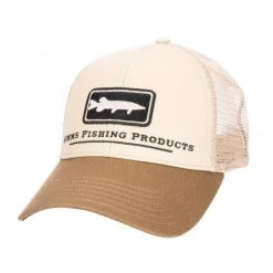 Simms Apparel Musky Icon Trucker - Tan
