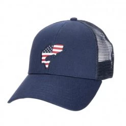 Simms Apparel USA Catch Trucker Hat - Admiral Blue