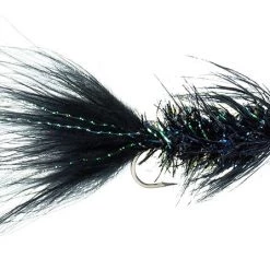 Montana Fly Company Fly Fishing Conehead Krystal Bugger - Black