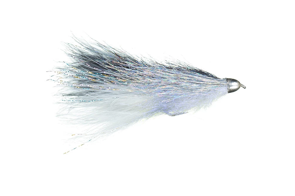 Montana Fly Company Coffey's Cone Head Sparkle Minnow Smoke Fly Fishing 1 Montana Fly Company Coffey's Cone Head Sparkle Minnow Smoke Fly Fishing