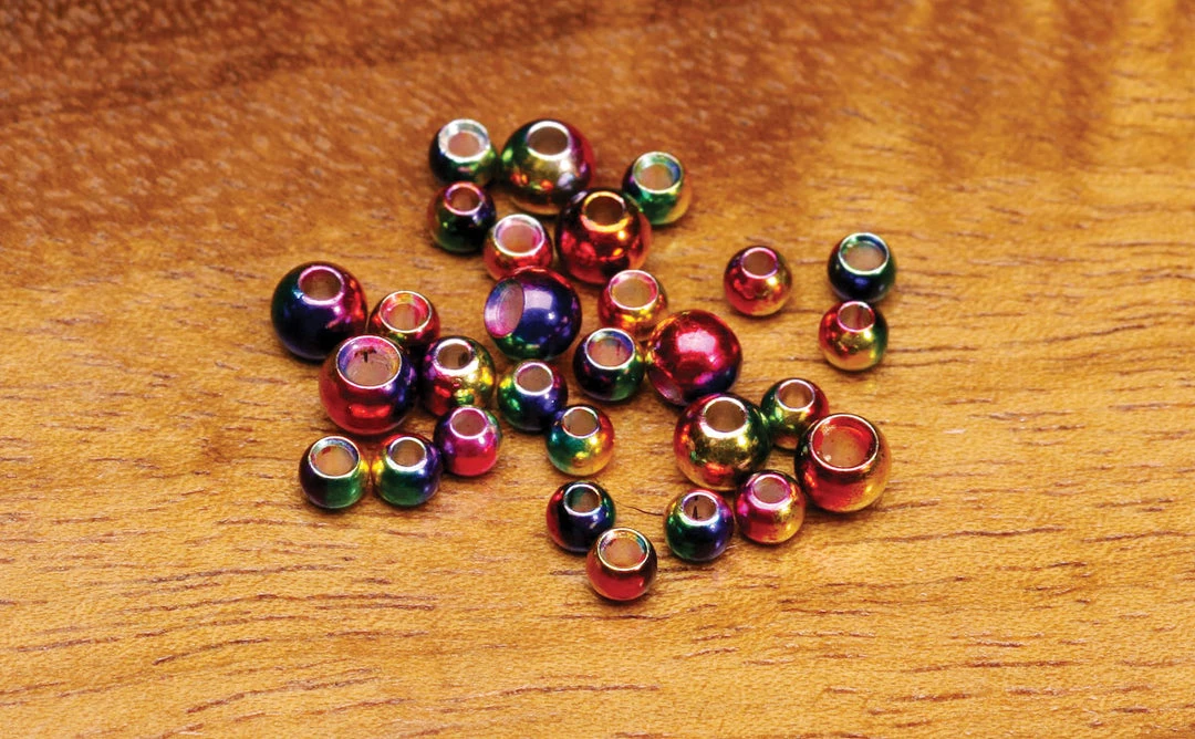 Hareline Dubbin, Inc. Multihued Rainbow Brass Beads Fly Tying 1 Hareline Dubbin, Inc. Multihued Rainbow Brass Beads Fly Tying
