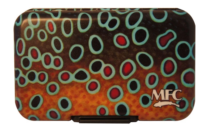 Montana Fly Company MFC Poly Fly Box - Maddox Brown Trout XI Skin Tools & Accessories 1 Montana Fly Company MFC Poly Fly Box - Maddox Brown Trout XI Skin Tools & Accessories