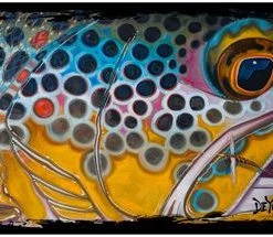 Derek DeYoung Brown Trout Rusty Spinner Decal Tools & Accessories