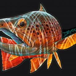 Derek DeYoung DeYoung Brown Trout Pursuit Cutout Decal