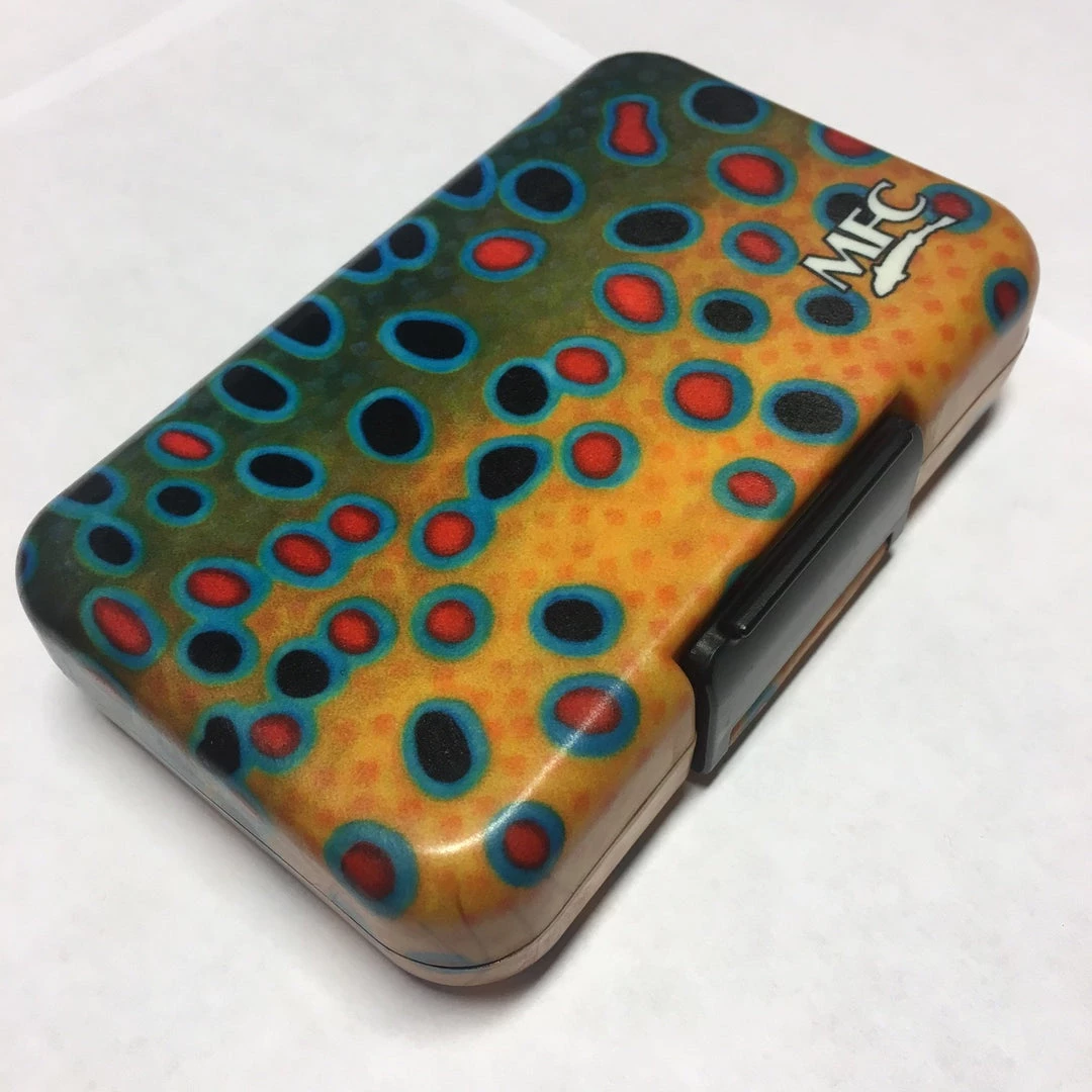 Montana Fly Company MFC Poly Fly Box - Maddox Brown Trout XI Skin Tools & Accessories 2 Montana Fly Company MFC Poly Fly Box - Maddox Brown Trout XI Skin Tools & Accessories