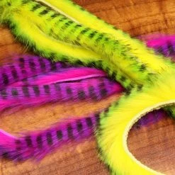 Hareline Dubbin, Inc. Tiger Barred Rabbit Strips Fly Tying