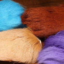 Hareline Dubbin, Inc. Deer Belly Hair Dyed Over White