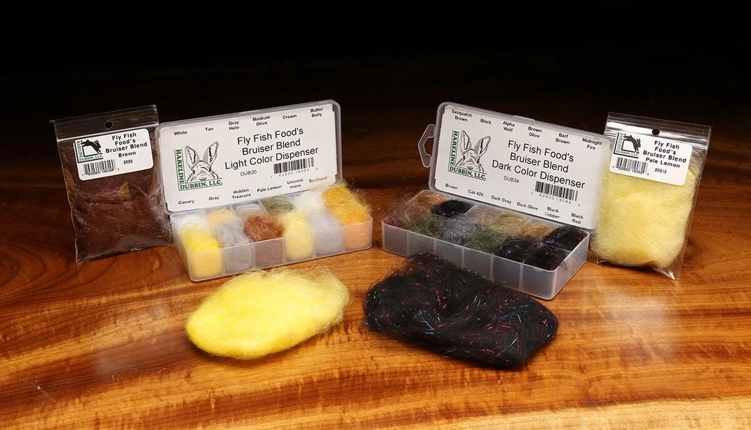 Hareline Dubbin Fly Fish Food's Bruiser Blend 1 Hareline Dubbin Fly Fish Food's Bruiser Blend
