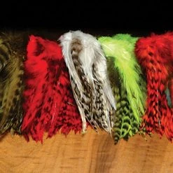 Hareline Dubbin, Inc. Fly Tying Grizzly Variant Saddle Hackle