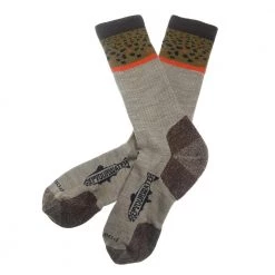 Rep Your Water Trout Band Socks - Brown Trout Apparel