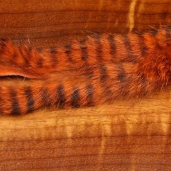 Hareline Dubbin, Inc. Black Barred Magnum Rabbit Strips Fly Tying