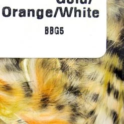 Hareline Dubbin, Inc. Fly Tying Micro Black Barred Groovy Bunny Strips