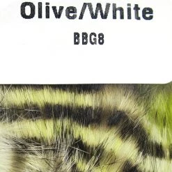 Hareline Dubbin, Inc. Black Barred Groovy Bunny Strips Fly Tying
