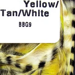 Hareline Dubbin, Inc. Black Barred Groovy Bunny Strips Fly Tying