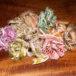 Hareline Dubbin, Inc. Black Barred Groovy Bunny Strips Fly Tying