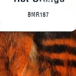 Hareline Dubbin, Inc. Black Barred Magnum Rabbit Strips Fly Tying