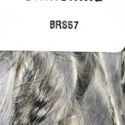 Hareline Dubbin, Inc. Fly Tying Black Barred Rabbit Strips