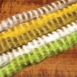 Hareline Dubbin, Inc. Fly Tying Olive Barred Rabbit Strips