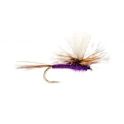 Nomad Anglers Fly Fishing PURPLE PARACHUTE ADAMS