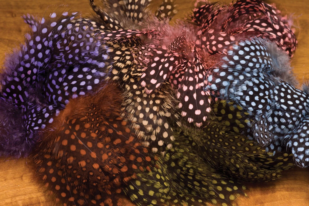 Hareline Dubbin, Inc. Strung Guinea Feathers 1 Hareline Dubbin, Inc. Strung Guinea Feathers