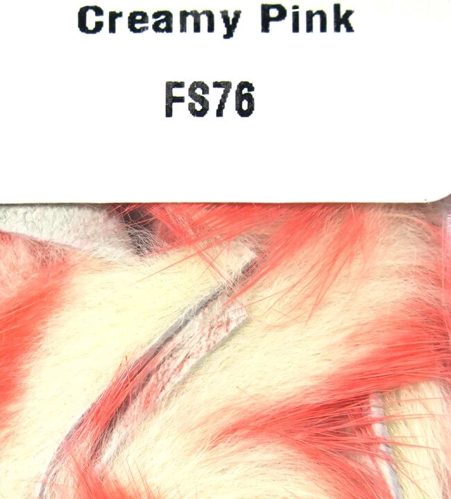 Hareline Dubbin, Inc. Two Tone Rabbit Flesh Strips 6 Hareline Dubbin, Inc. Two Tone Rabbit Flesh Strips