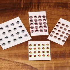 Hareline Dubbin, Inc. Fly Tying Oval Pupil 3D Eyes